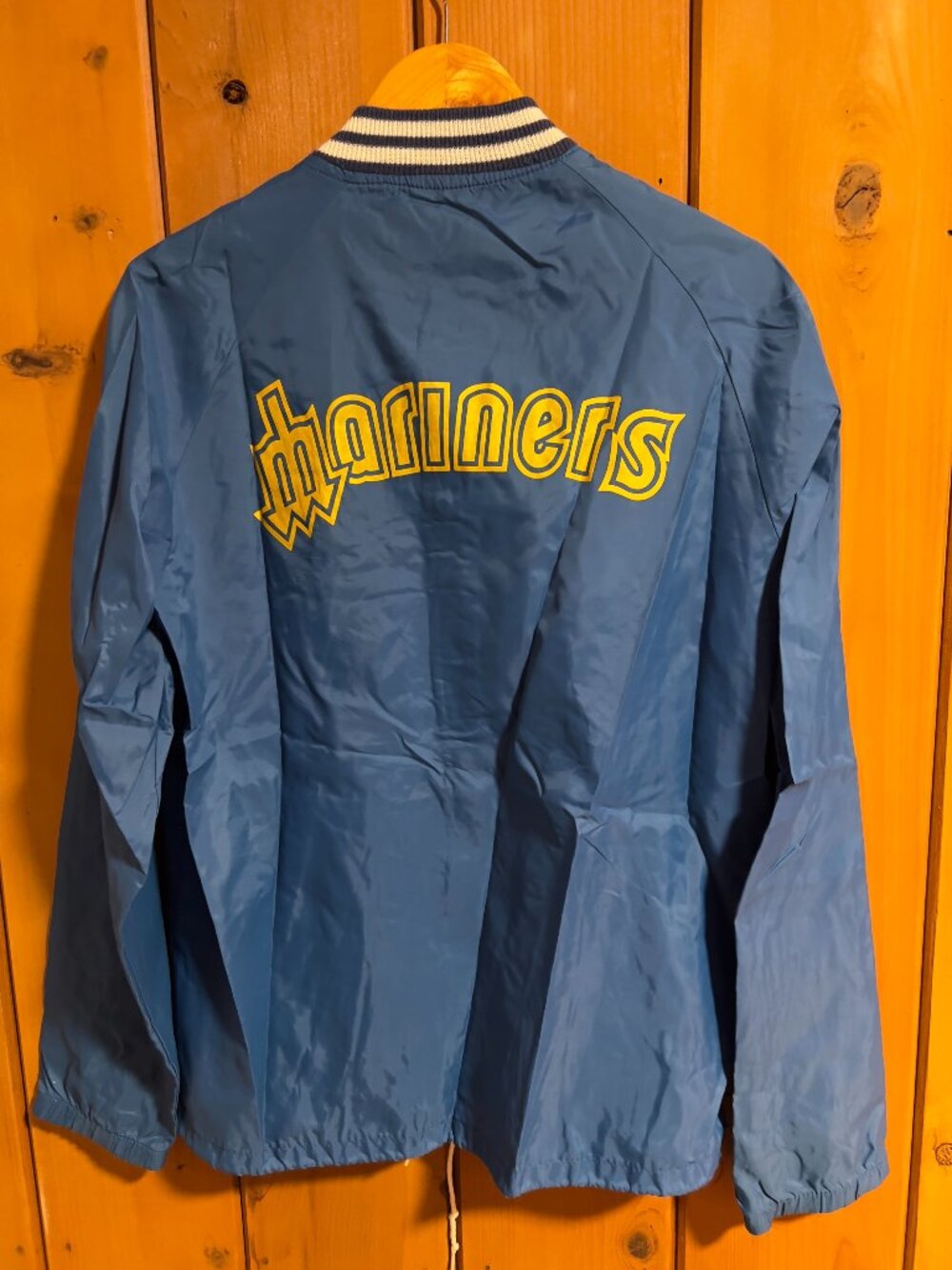 Blue "Chalk Line" Seattle Wind Breaker Jacket